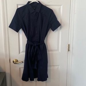 J. Crew Navy Blue Button Up Dress Size Small